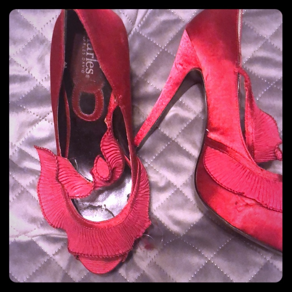 Worn Charles Davis Stilettos